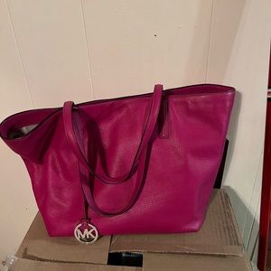 Michael Kors pink tote purse